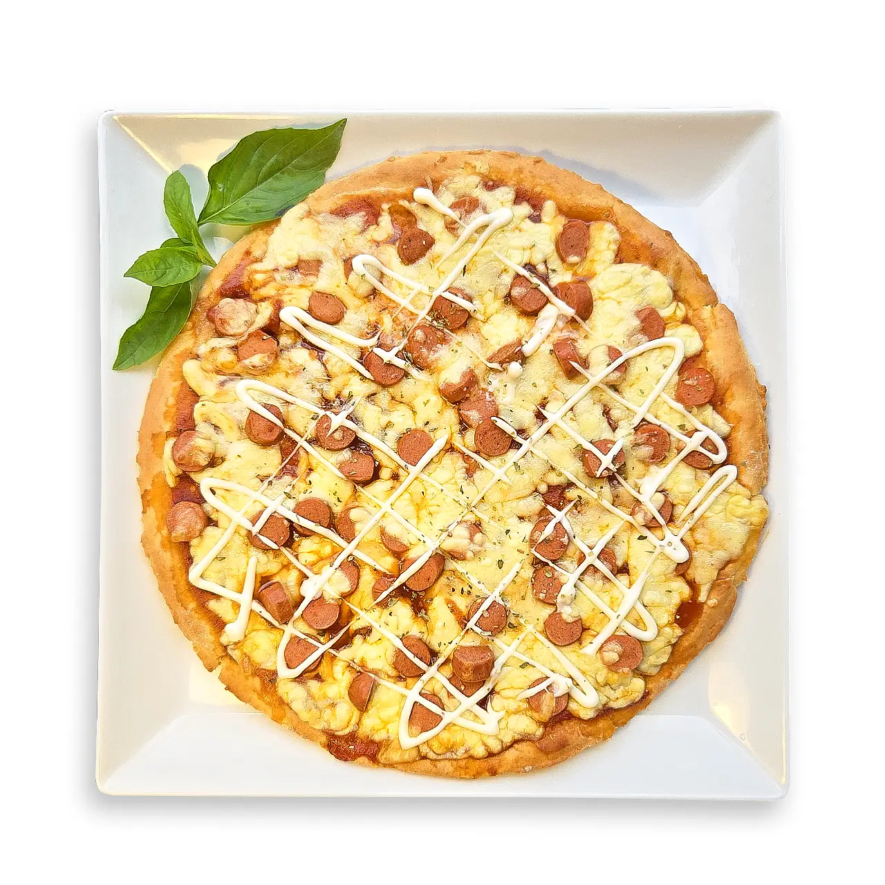 Sausage and cheese pizza | Villa Kusum Beach Restaurant Hikkaduwa